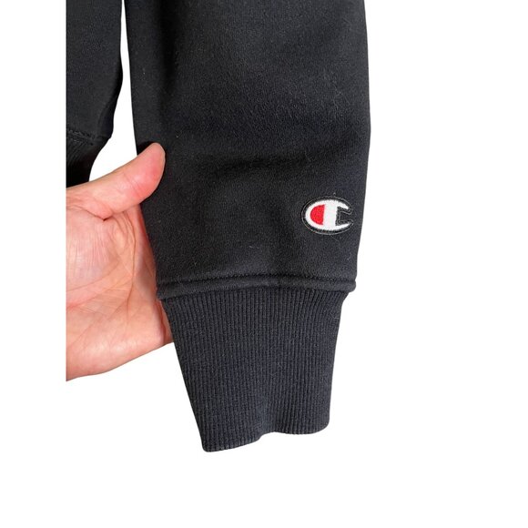 Retro Champion Sweatshirt Black L Graphic Classic Preppy Active Sporty Colorful - Picture 3 of 11